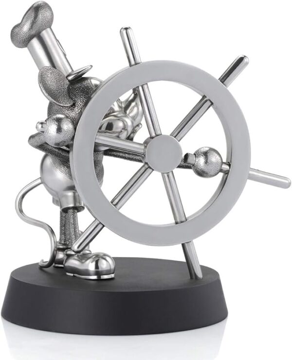 Royal Selangor Mickey Mouse Steamboat Willie Pewter Statue 90th Anniversary Collection - Image 2