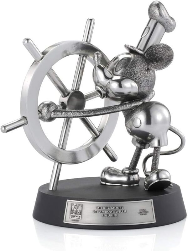 Royal Selangor Mickey Mouse Steamboat Willie Pewter Statue 90th Anniversary Collection